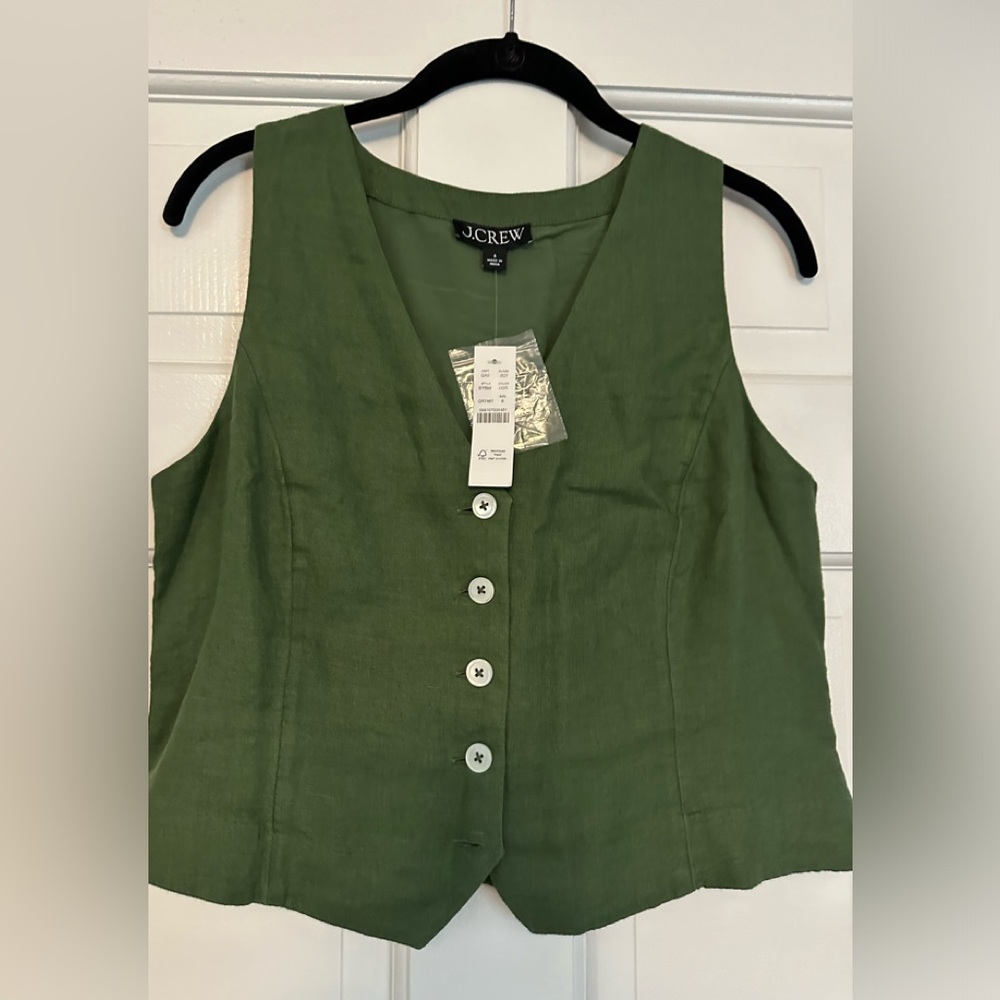 Jcrew linen vest